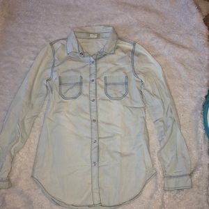 Long sleeve denim button up